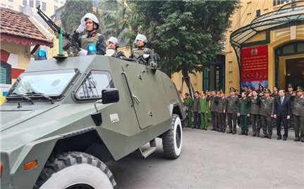Công an Hà Nội ra quân bảo đảm an ninh trật tự Đại hội XIII của Đảng
