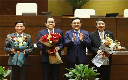 Quốc hội có 3 tân Phó Chủ tịch
