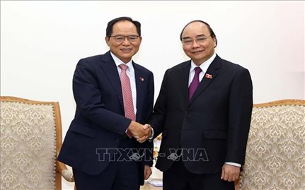 Thủ tướng Nguyễn Xuân Phúc tiếp Hiệp hội doanh nghiệp Hàn Quốc tại Việt Nam