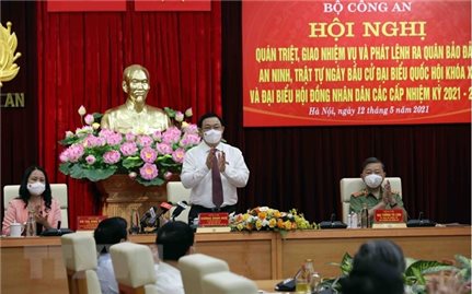 Chủ tịch Quốc hội Vương Đình Huệ dự Hội nghị trực tuyến toàn quốc quán triệt, giao nhiệm vụ và phát lệnh ra quân bảo đảm an ninh, trật tự Ngày bầu cử