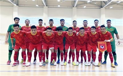 Đội tuyển Futsal Việt Nam đánh bại Iraq trong trận giao hữu