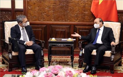 Chủ tịch nước tiếp Đại sứ Nhật Bản