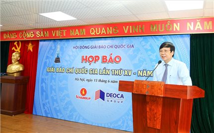 Lễ trao Giải Báo chí Quốc gia XV sẽ diễn ra dịp Đại hội XI Hội Nhà báo Việt Nam
