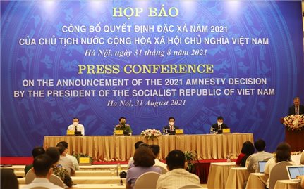 Họp báo công bố Quyết định đặc xá của Chủ tịch nước Cộng hòa xã hội chủ nghĩa Việt Nam