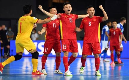 Đội tuyển Futsal Việt Nam gặp Nga ở vòng 1/8 Futsal World Cup 2021