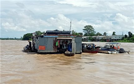 An Giang: Huyện An Phú khẩn cấp di dời 120 hộ dân, để bảo đảm công tác dập dịch
