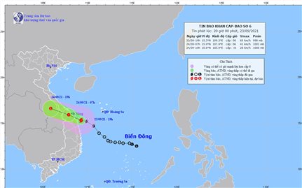 Tin khẩn cấp: Bão số 6 ngay trên vùng biển từ Quảng Trị đến Quảng Ngãi