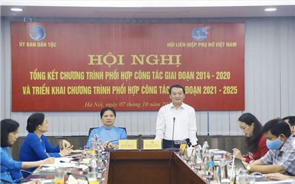 Ủy ban Dân tộc - Hội Liên hiệp Phụ nữ Việt Nam: Triển khai Chương trình phối hợp công tác giai đoạn 2021 - 2025