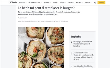 Bánh mì Việt Nam trên báo Pháp
