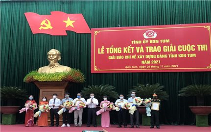 Kon Tum: Tổng kết và trao giải báo chí về xây dựng Đảng năm 2021