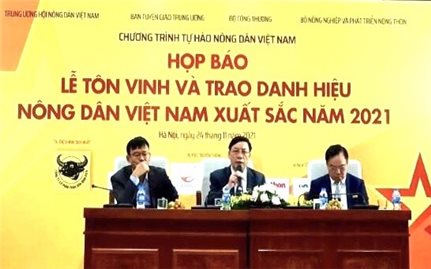 Sẽ tôn vinh 63 Nông dân Việt Nam xuất sắc năm 2021