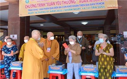Trung ương Giáo hội Phật giáo Việt Nam kêu gọi chăm sóc Tết cho người có hoàn cảnh khó khăn
