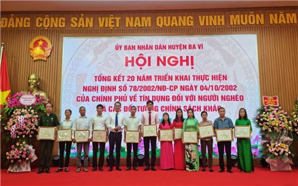 Huyện Ba Vì (Hà Nội): Tín dụng chính sách xã hội giúp trên 36.800 hộ dân thoát nghèo