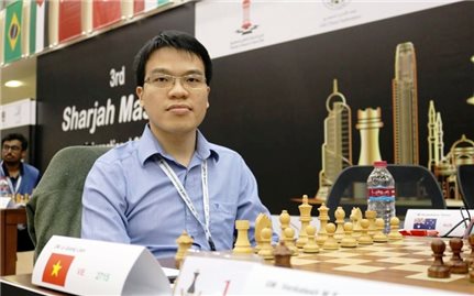 Kỳ thủ Lê Quang Liêm xếp hạng 21 cờ tiêu chuẩn thế giới