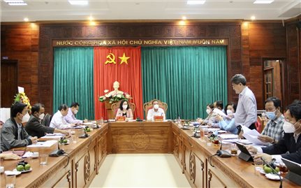 Đoàn khảo sát Hội đồng Dân tộc làm việc với tỉnh Đắk Lắk