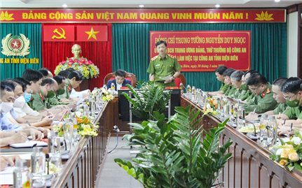 Đoàn công tác của Bộ Công an thăm, kiểm tra công tác tại Điện Biên