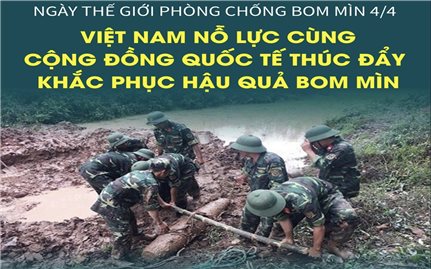 Việt Nam nỗ lực cùng cộng đồng quốc tế thúc đẩy khắc phục hậu quả bom mìn