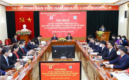 Ủy ban Dân tộc - Học viện Chính trị Quốc gia Hồ Chí Minh: Hợp tác nâng cao hiệu quả công tác nghiên cứu, tham mưu chính sách dân tộc