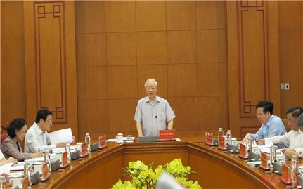 Tổng Bí thư chủ trì họp về phòng chống tham nhũng, tiêu cực