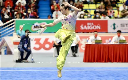 Wushu và Rowing đóng góp 5 huy chương vàng cho Đoàn thể thao Việt Nam
