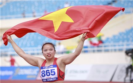SEA Games 31: Cô gái dân tộc Thái giành Huy chương Vàng, phá kỷ lục SEA Games