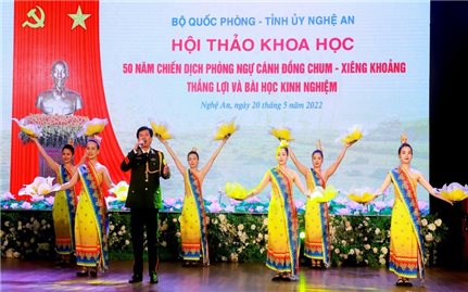 Hội thảo khoa học 50 năm Chiến dịch phòng ngự Cánh đồng Chum - Xiêng Khoảng: Thắng lợi và bài học kinh nghiệm