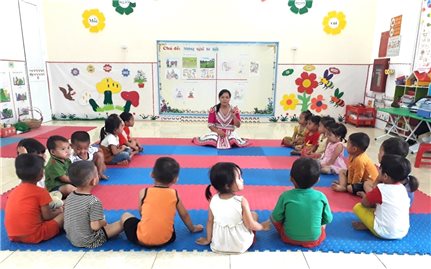 Thái Nguyên: Tăng cường dạy tiếng Việt cho trẻ em mầm non, học sinh tiểu học vùng DTTS