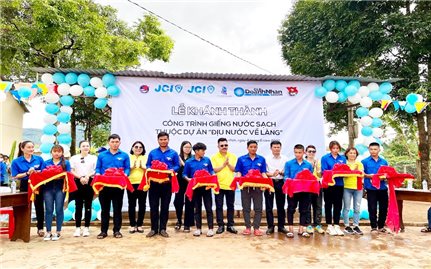 Gia Lai: Khánh thành 2 công trình giếng nước sạch thuộc dự án 