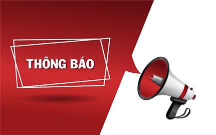 Thông báo về việc bán tài sản thanh lý