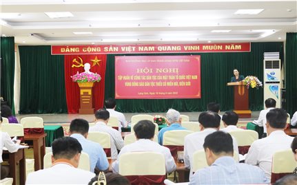 Hội nghị tập huấn công tác dân tộc tại tỉnh Lạng Sơn