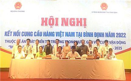 Hội nghị kết nối cung cầu hàng Việt Nam tại Bình Định năm 2022