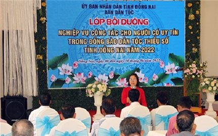 Đồng Nai: 206 Người có uy tín được bồi dưỡng nghiệp vụ công tác dân tộc