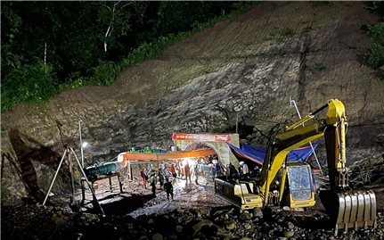 Điện Biên: Công nhân mắc kẹt trong hầm thủy điện Phi Lĩnh đã tử vong