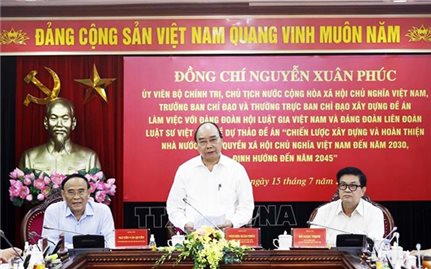 Chủ tịch nước làm việc với Đảng đoàn Hội Luật gia Việt Nam, Liên đoàn Luật sư Việt Nam về xây dựng Nhà nước pháp quyền