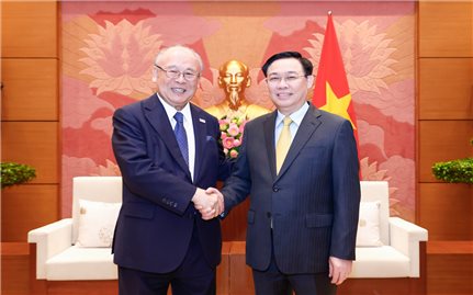 Chủ tịch Quốc hội tiếp Cố vấn đặc biệt Liên minh Nghị sĩ hữu nghị Nhật Bản-Việt Nam