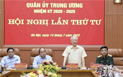 Tổng Bí thư Nguyễn Phú Trọng chủ trì Hội nghị Quân ủy Trung ương triển khai nhiệm vụ trọng tâm 6 tháng cuối năm