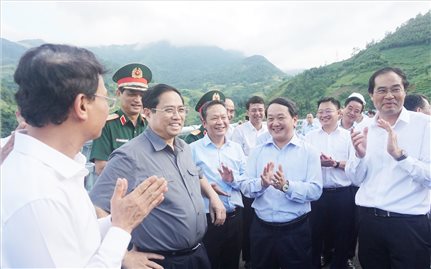 Thủ tướng Phạm Minh Chính kiểm tra một số công trình trọng điểm tại Lào Cai