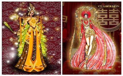 Thiết kế dự thi Trang phục văn hoá dân tộc tại Miss Grand Vietnam 2022