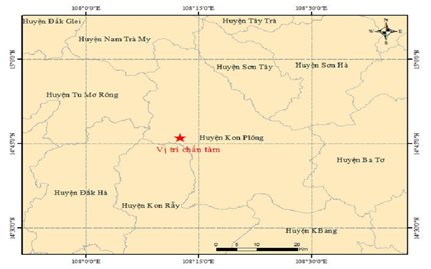 Kon Plông (Kon Tum): Liên tiếp xảy ra 3 trận động đất mạnh