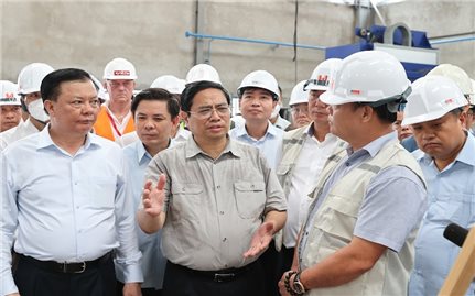 Thủ tướng thị sát dự án đường sắt Nhổn-Ga Hà Nội