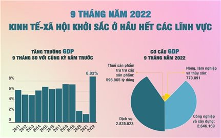 9 tháng năm 2022: Kinh tế - xã hội khởi sắc ở hầu hết các lĩnh vực