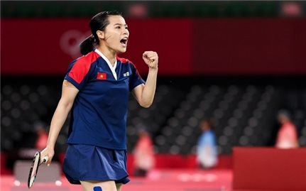 Tay vợt nữ số 1 Việt Nam vào tứ kết giải cầu lông quốc tế Australia