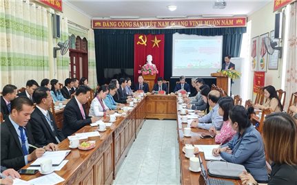 Đoàn cán bộ Ủy ban Trung ương Mặt trận Lào xây dựng đất nước học tập, trao đổi kinh nghiệm về công tác dân tộc tại Thanh Hóa