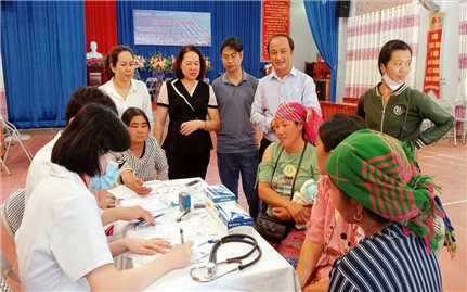 Lào Cai: Hơn 400 người dân xã Bản Cái được khám chữa bệnh, phát thuốc miễn phí