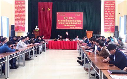 Bắc Giang: Hội thảo chia sẻ kinh nghiệm thực hiện các dự án, tiểu dự án, nội dung thành phần chương trình MTQG
