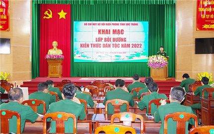 Bộ đội Biên phòng tỉnh Sóc Trăng khai giảng lớp bồi dưỡng kiến thức dân tộc năm 2022