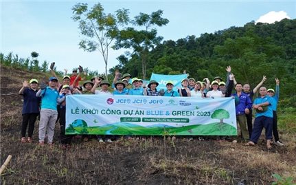 Dự án Blue & Green triển khai trồng rừng đặc dụng tại vùng núi xứ Thanh