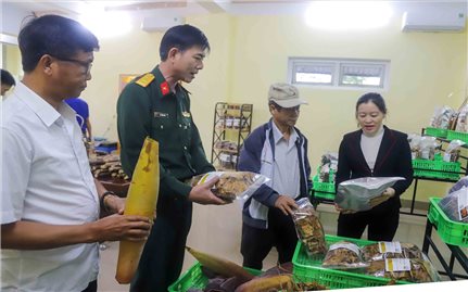 Khai trương điểm tiêu thụ nông sản giúp đồng bào vùng cao Quảng Nam