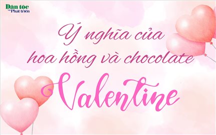 Ý nghĩa quà tặng hoa hồng và chocolate trong Ngày Valentine
