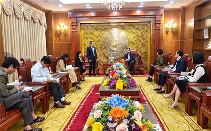 Báo Dân tộc và Phát triển làm việc với UBND tỉnh Quảng Trị